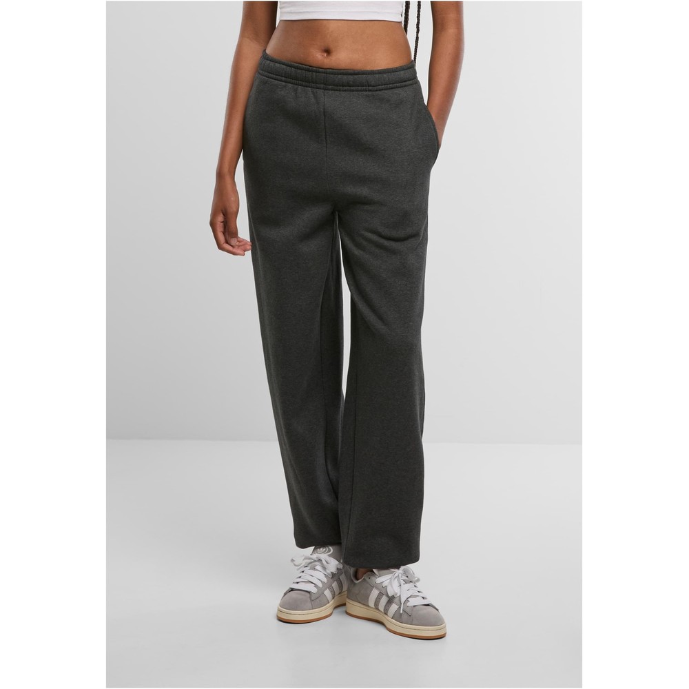 Urban Classics - Fluffy Dames joggingbroek - Grijs